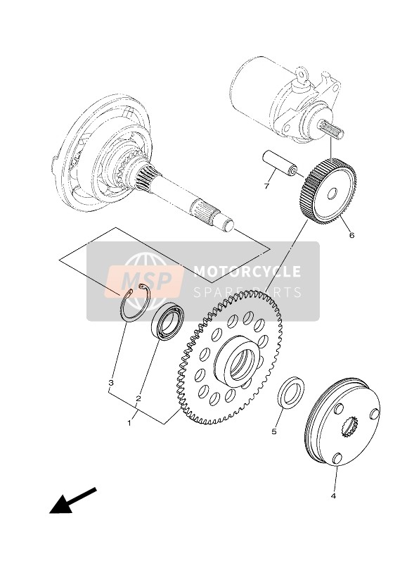 Yamaha NMAX 150 2017 Starter 2 for a 2017 Yamaha NMAX 150